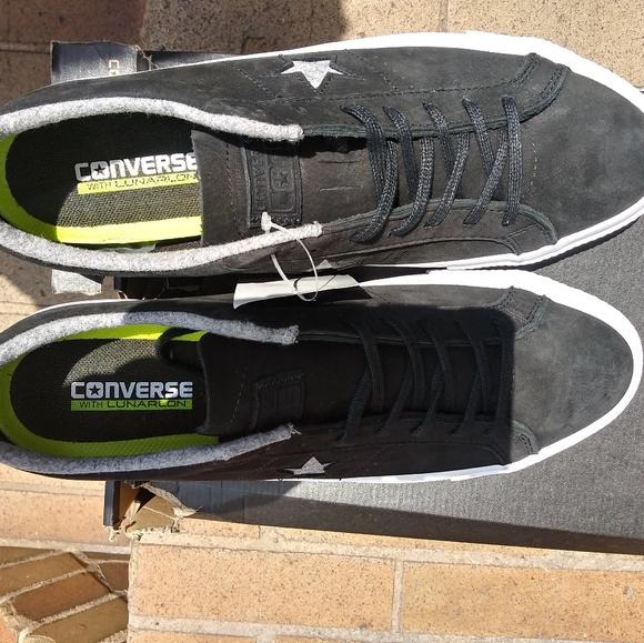 🆕Converse | Lunarlon One Star Ox Low Top Shoes in Black/grey Mens Size 11.5 - Picture 6 of 11